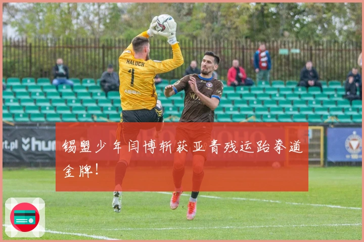 锡盟少年闫博斩获亚青残运跆拳道金牌！